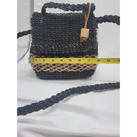 Vintage Esprit woven jute Crossbody Bag - Picture 5 of 6